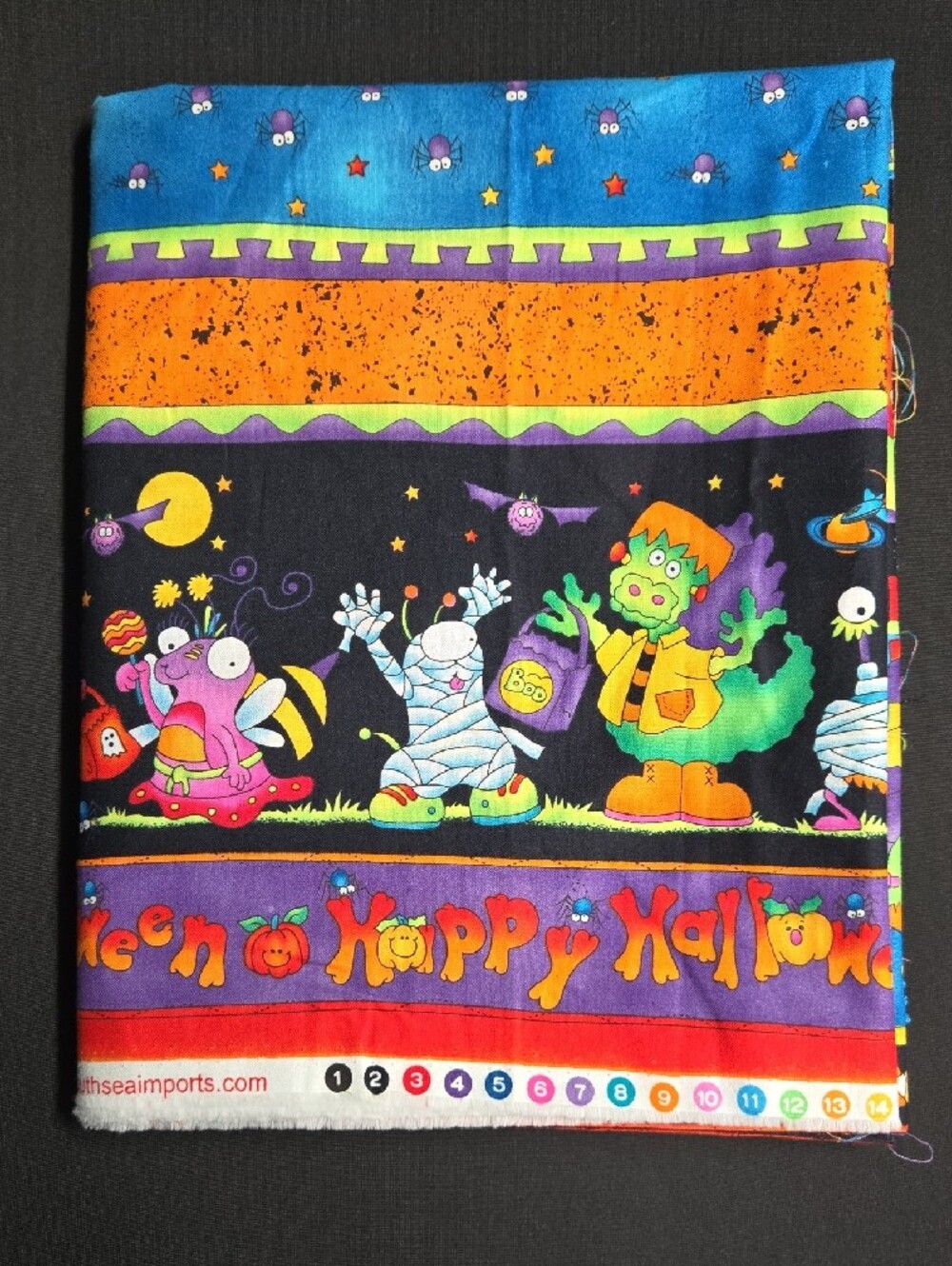 ๐๐๐KidStuff Boo To You , Cheri L. Strole Halloween Fabric 34"x44" - Picture 2 of 6